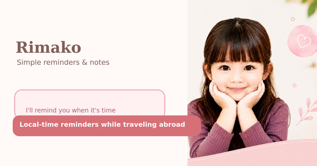 Schedule in your overseas destination’s time